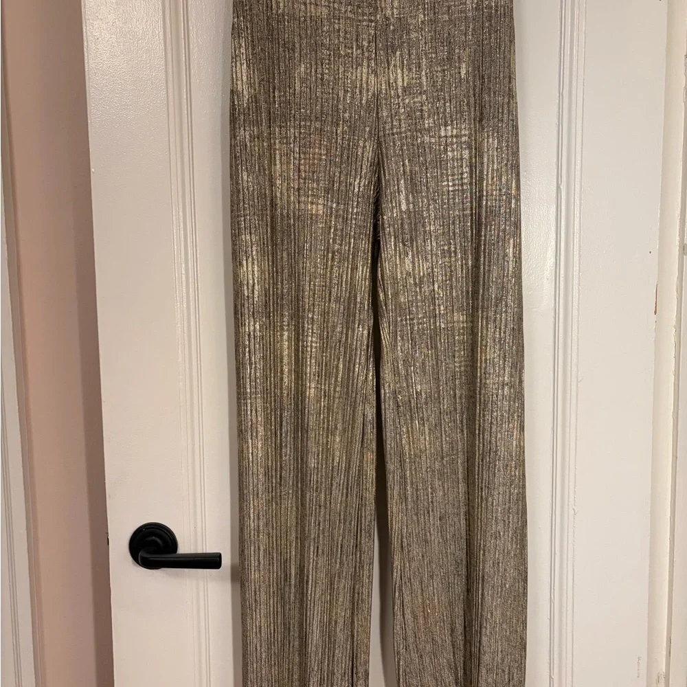 Elegant Silver Women's Pants - Picture 3 of 3